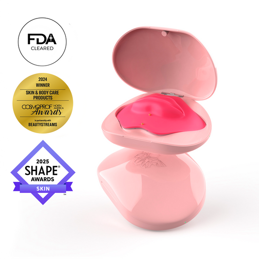Lush Lips device in pink, FDA cleared, award-winning skin care product.