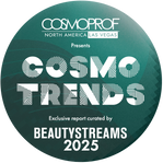 Cosmoprof North America Las Vegas featuring 'Cosmo Trends' and 'Beautystreams 2025'.