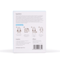 Hydrogel eye product packaging with instructions