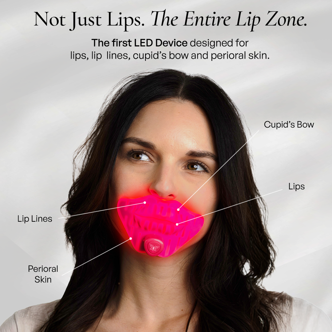 Metamorphosis LushLips perioral lines device treating entire lip zone including lip lines, cupid's bow and perioral skin - smoker lines treatment no filler