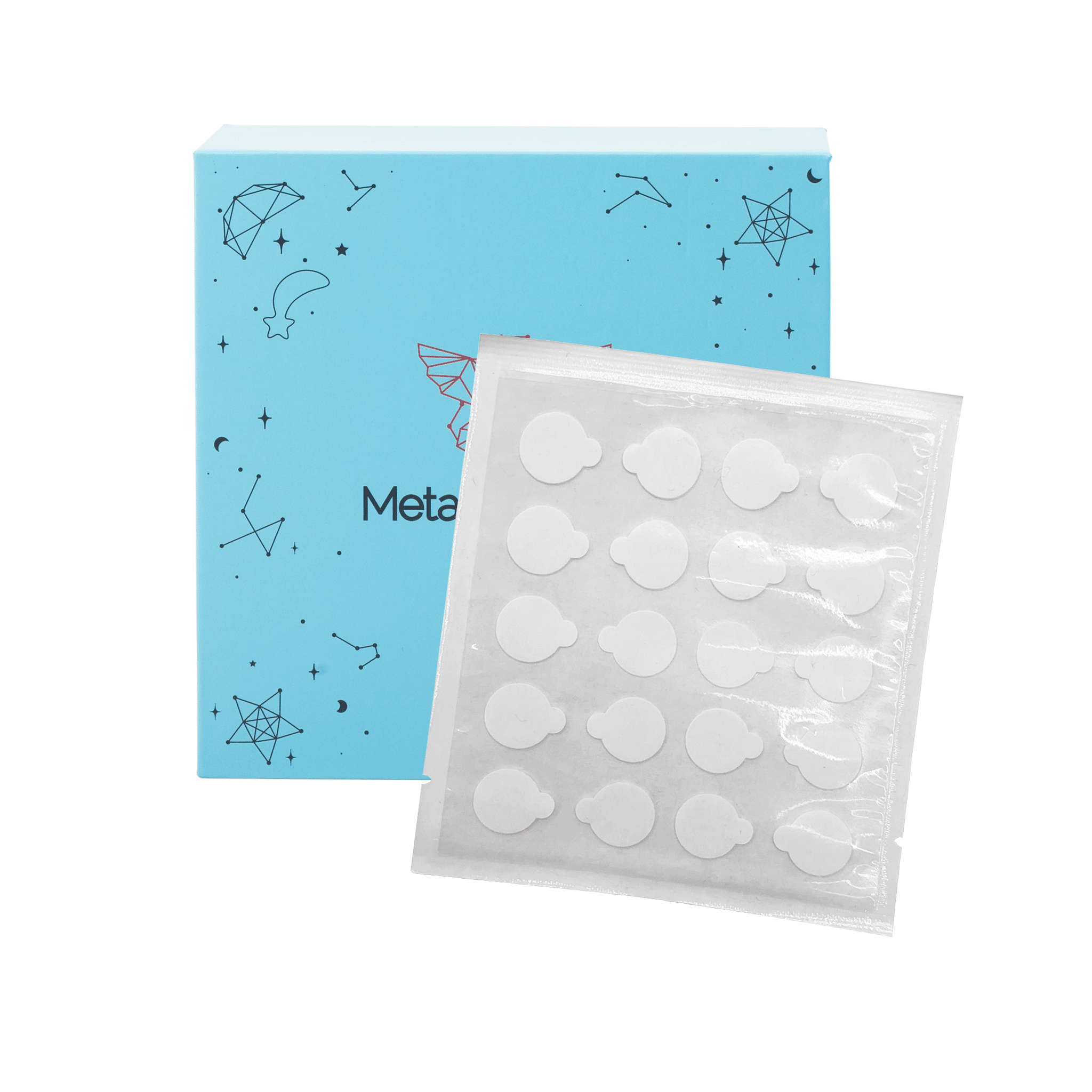 Meta acne patches and box