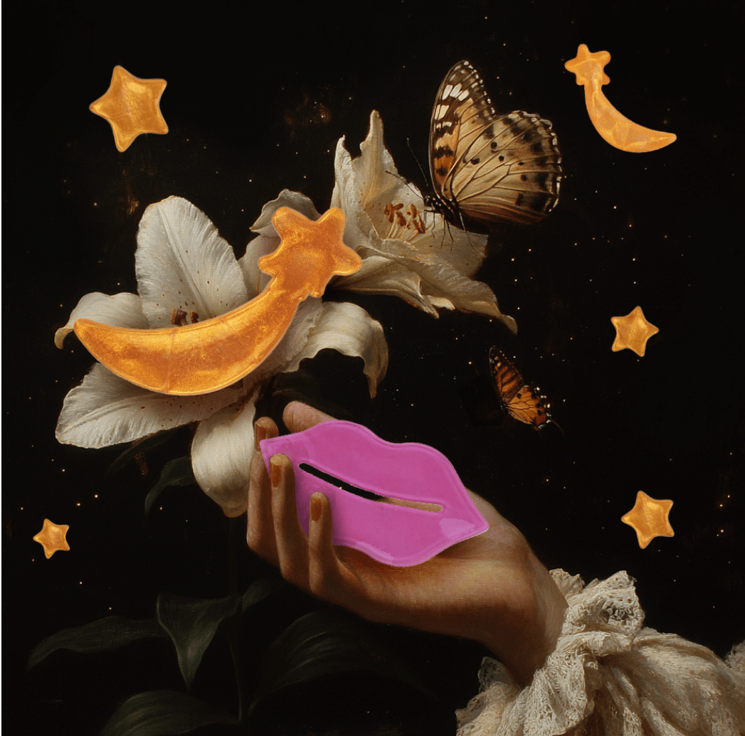 Metamorphosis pink lip mask products.