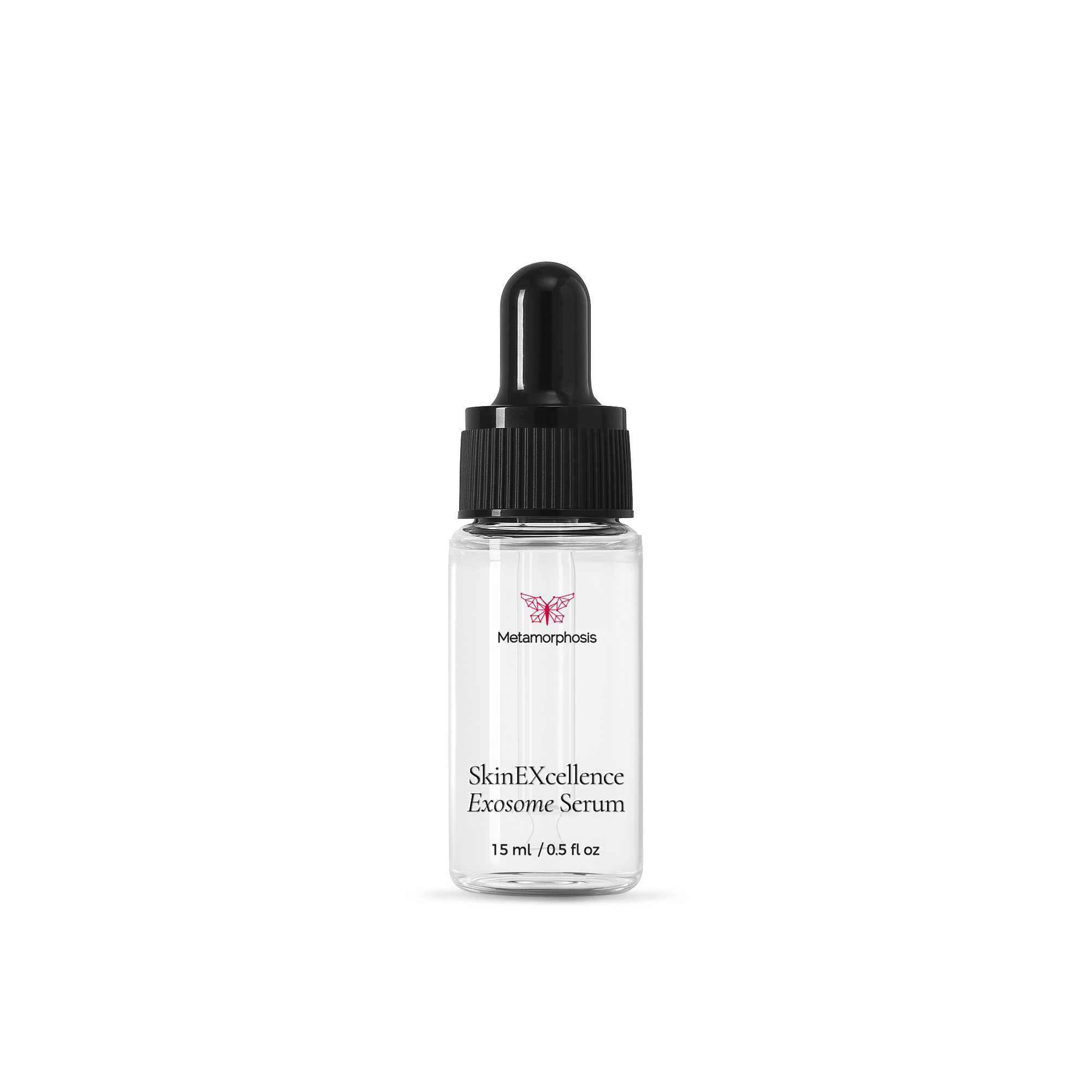 Metamorphosis SkinEXcellence Exosome Serum (15ml), an advanced formula designed to boost collagen, reduce fine lines, and enhance skin repair, especially when used with red light therapy